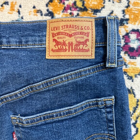 Levis Ribcage Straight Ankle jeans Medium Wash Womens Size 29 Stretch Button Fly - Picture 7 of 8